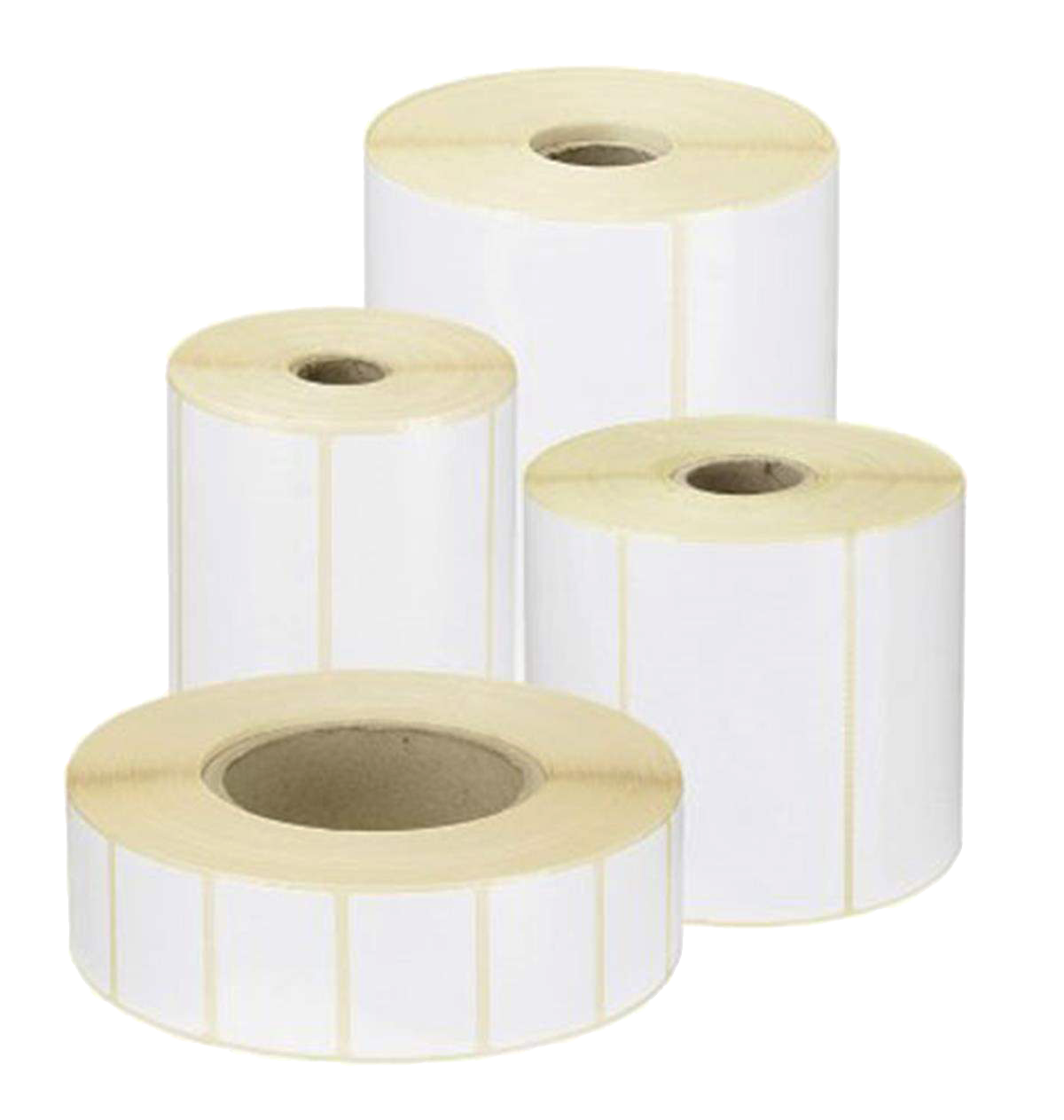 Rotoli di etichette adesive neutre in diversi formati